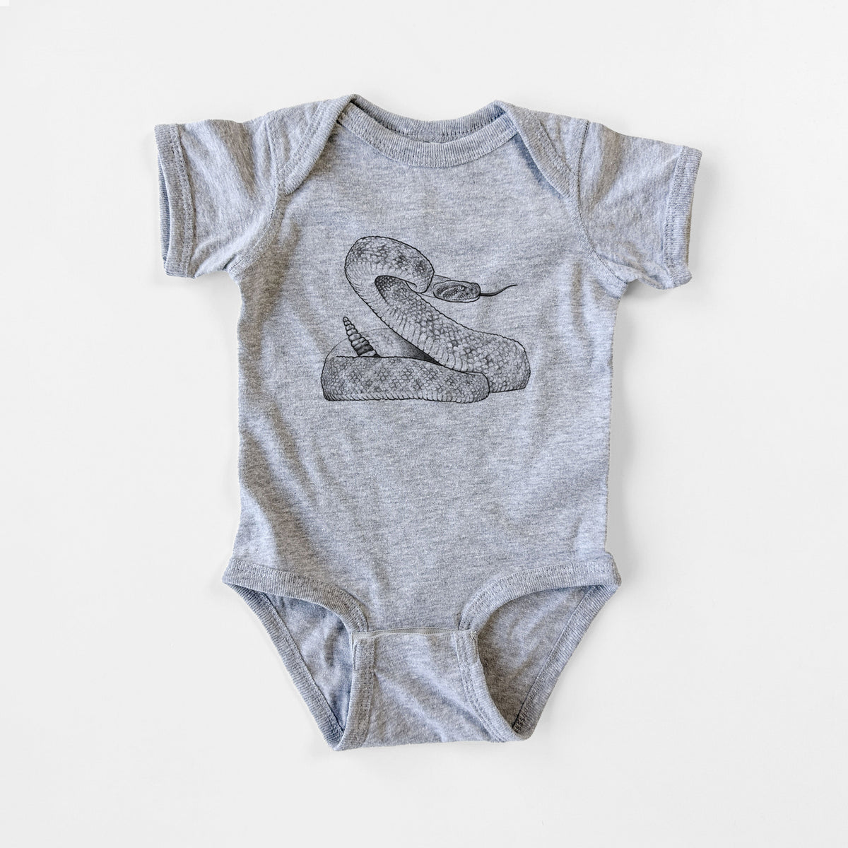 Western Diamondback Rattlesnake - Crotalus atrox - Baby Fine Jersey Bodysuit