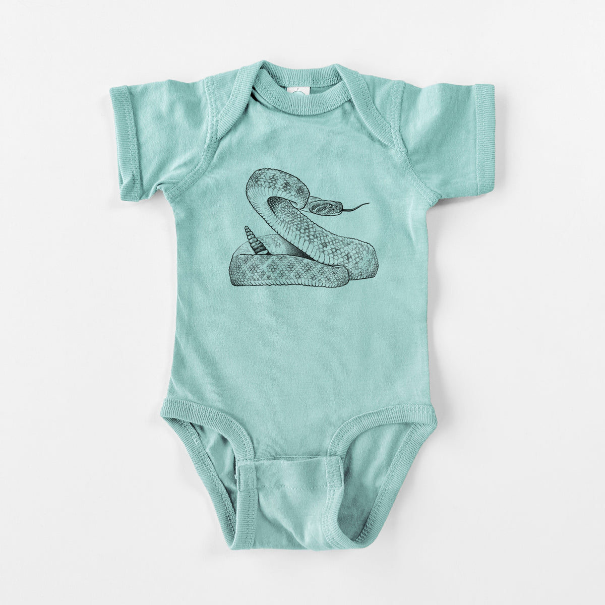 Western Diamondback Rattlesnake - Crotalus atrox - Baby Fine Jersey Bodysuit