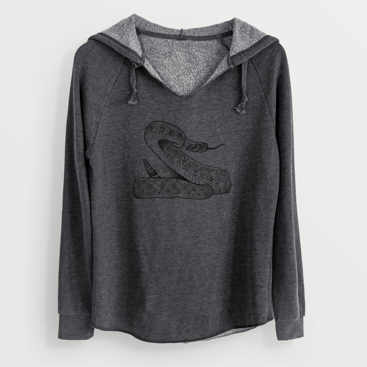 Western Diamondback Rattlesnake - Crotalus atrox - Cali Wave Hooded Sweatshirt