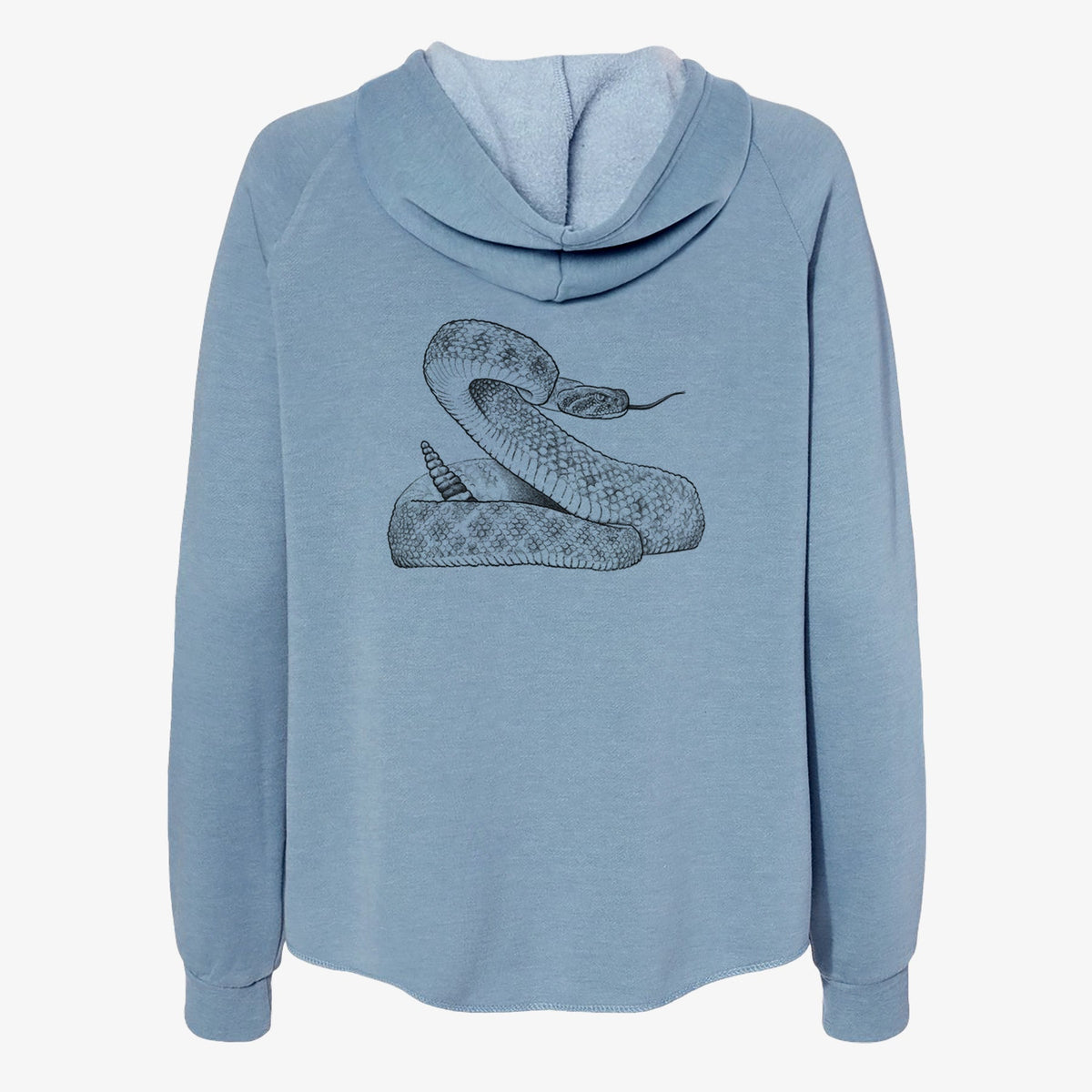 Western Diamondback Rattlesnake - Crotalus atrox - Women's Cali Wave Zip-Up Sweatshirt