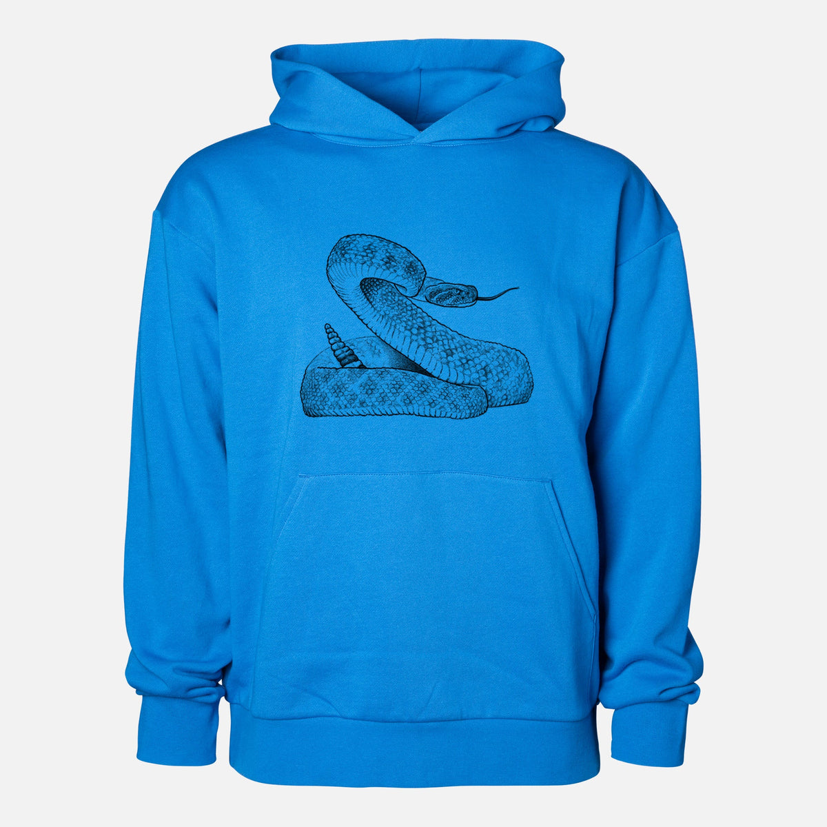 Western Diamondback Rattlesnake - Crotalus atrox  - Statement Midweight Hoodie