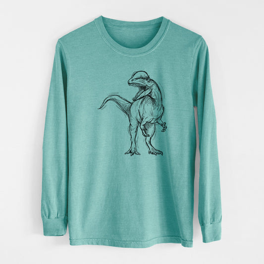 Dilophosaurus Wetherilli - Men's Heavyweight 100% Cotton Long Sleeve
