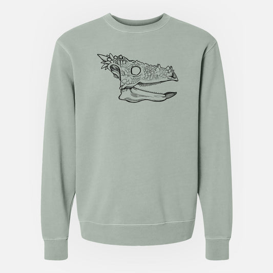 Dracorex Skull - Unisex Pigment Dyed Crew Sweatshirt
