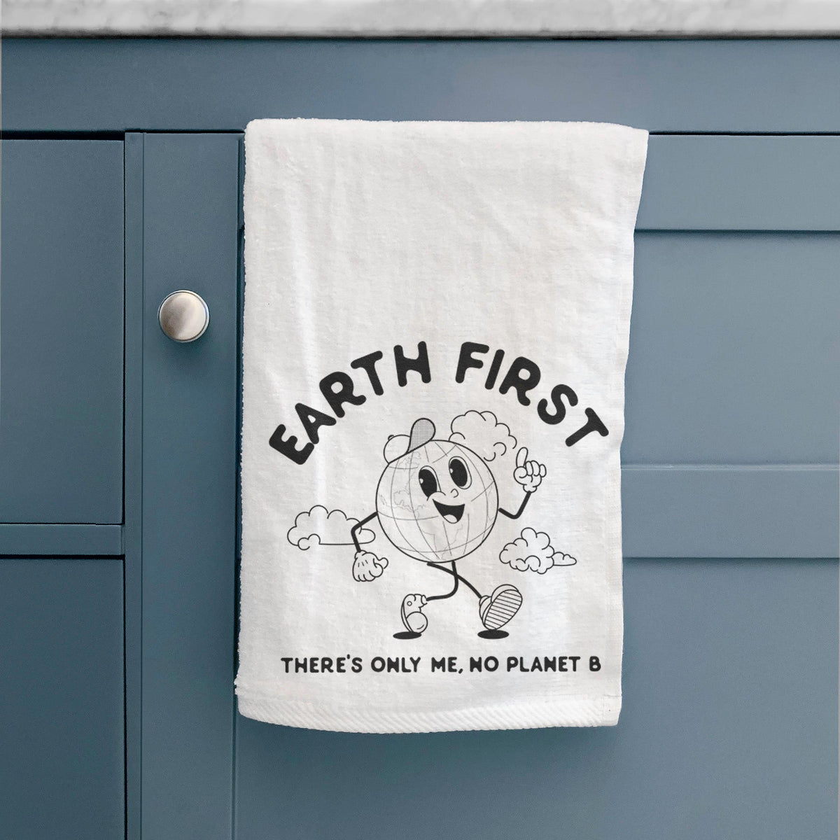 Earth First - There's Only Me, No Planet B Premium Decorative Hand Towel