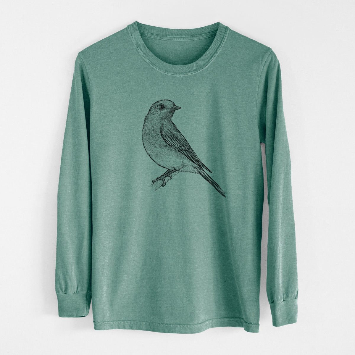 Eastern Bluebird - Sialia sialis - Unisex Comfort Colors 100% Cotton Long Sleeve