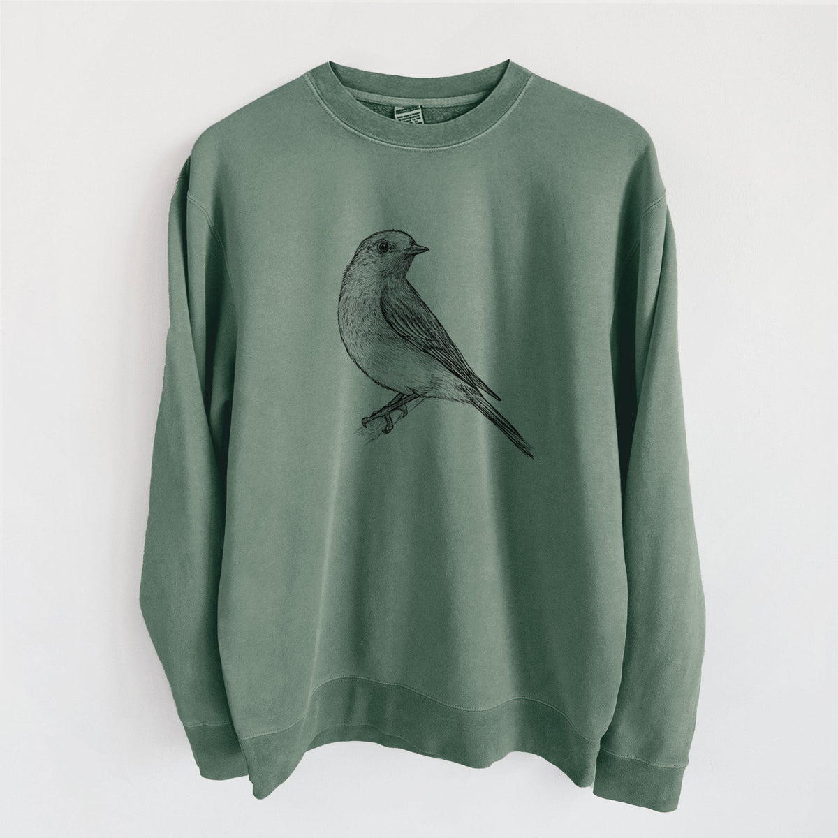 Eastern Bluebird - Sialia sialis - Unisex Pigment Dyed Crew Sweatshirt