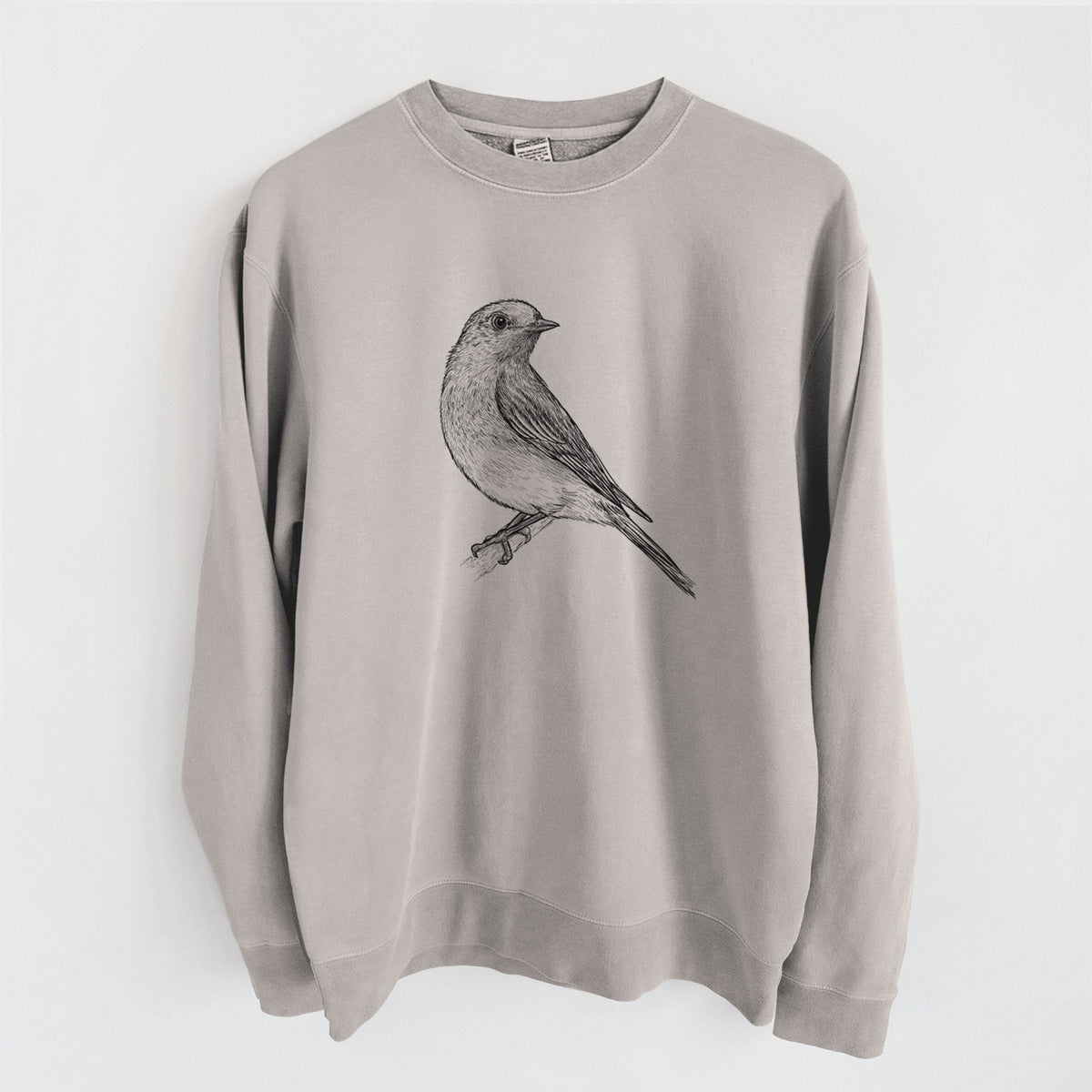 Eastern Bluebird - Sialia sialis - Unisex Pigment Dyed Crew Sweatshirt