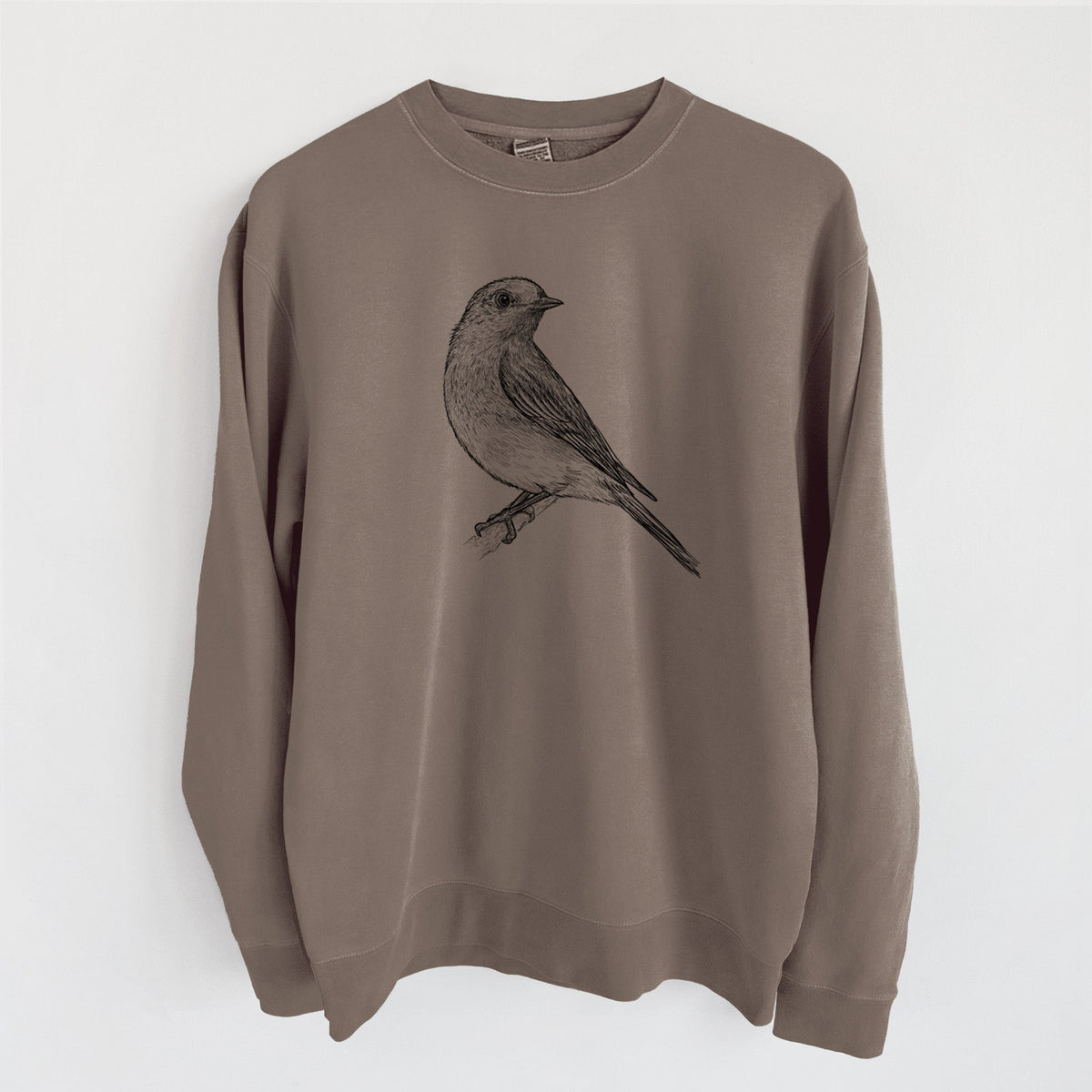 Eastern Bluebird - Sialia sialis - Unisex Pigment Dyed Crew Sweatshirt
