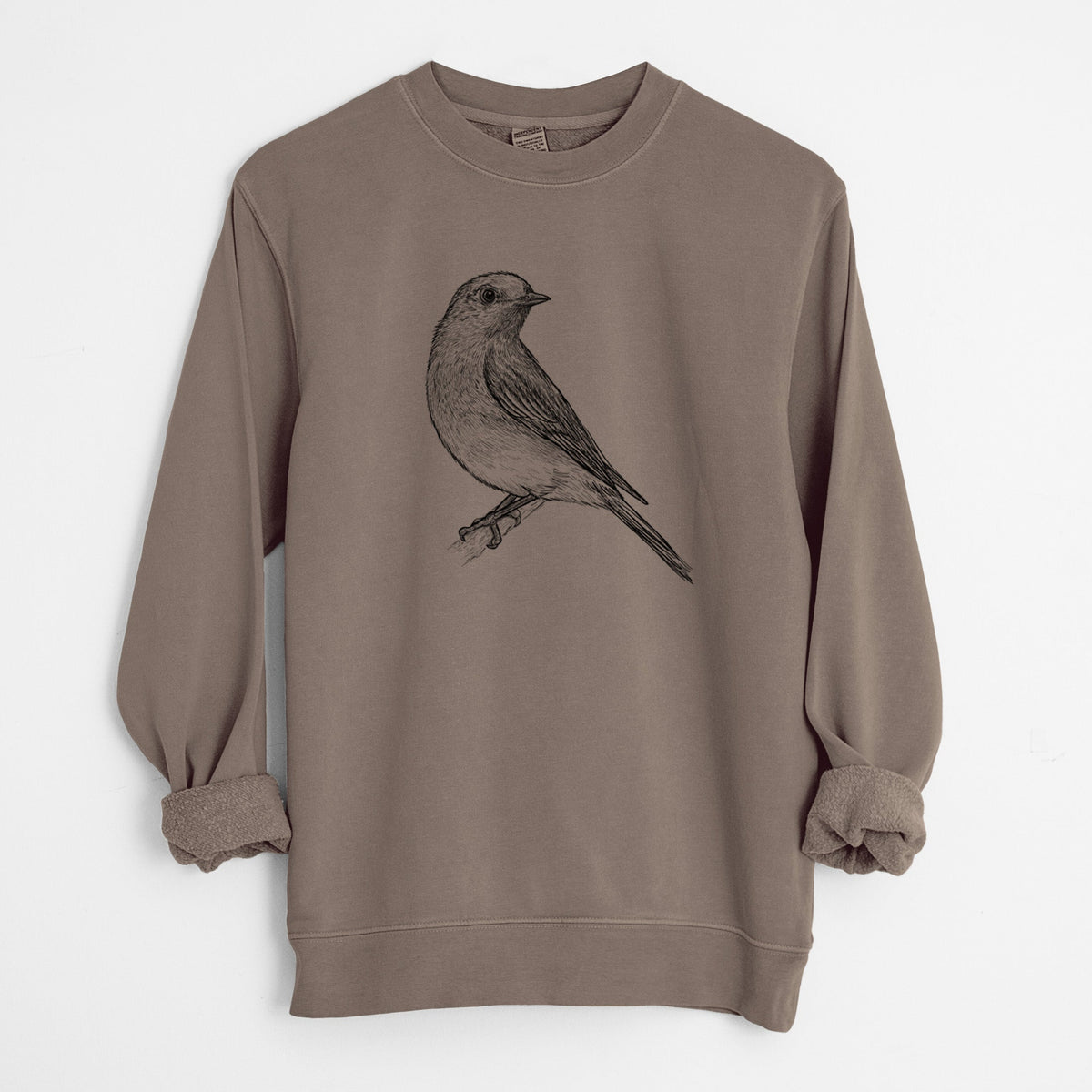 Eastern Bluebird - Sialia sialis - Unisex Pigment Dyed Crew Sweatshirt