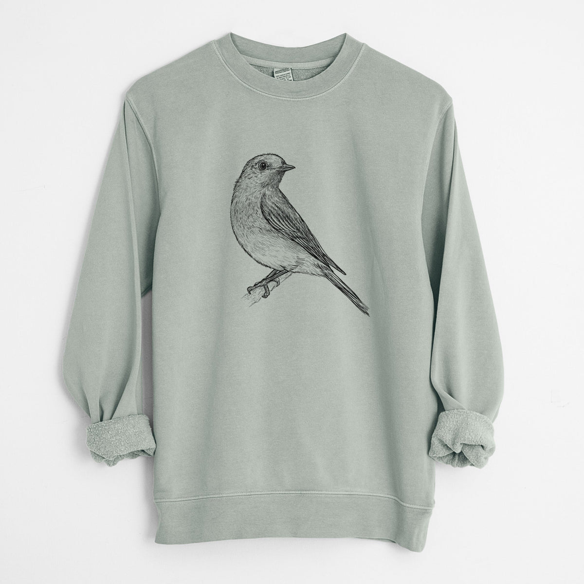 Eastern Bluebird - Sialia sialis - Unisex Pigment Dyed Crew Sweatshirt
