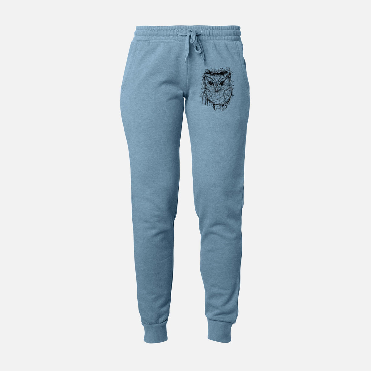 Eastern Screech Owl - Megascops asio - Women's Cali Wave Jogger Sweatpants
