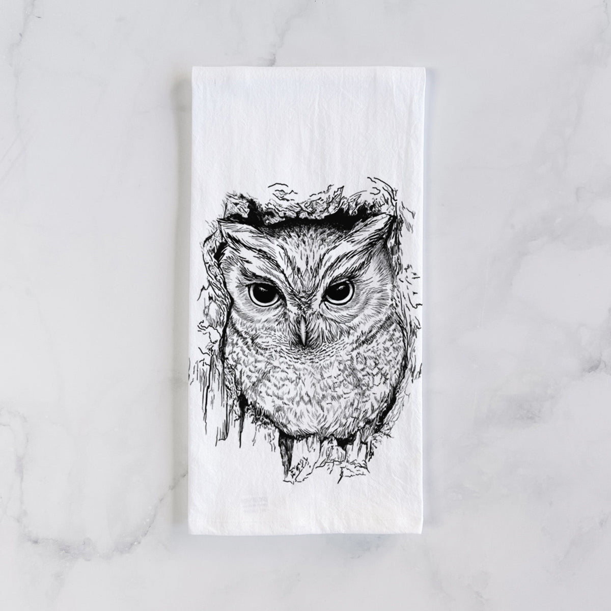 Eastern Screech Owl - Megascops asio Tea Towel