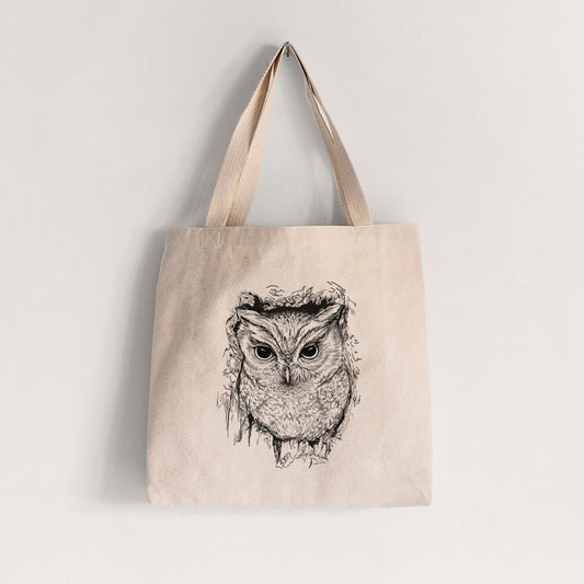 Eastern Screech Owl - Megascops asio - Tote Bag