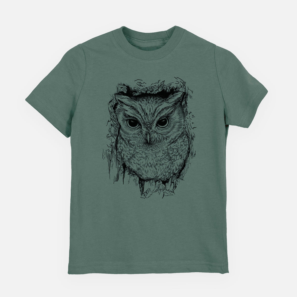Eastern Screech Owl - Megascops asio - Toddler/Youth Shirt