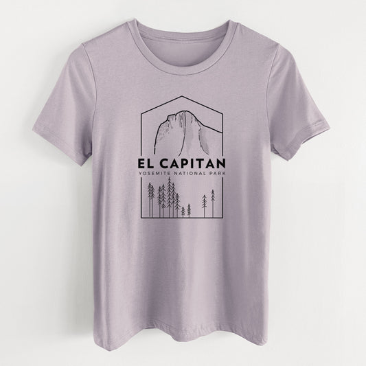 El Capitan - Yosemite National Park - Women's Lightweight Relaxed Fit 100% Cotton Crewneck