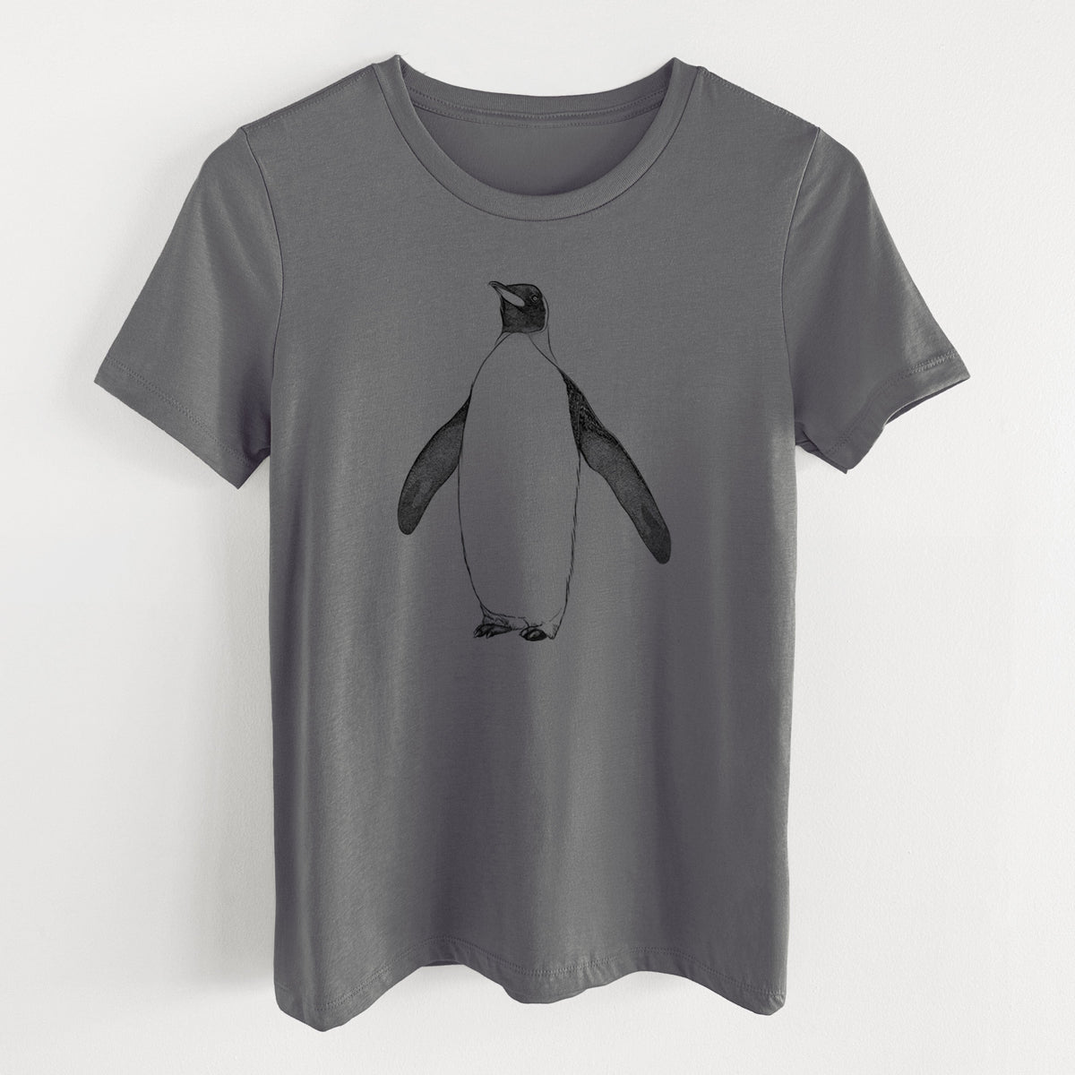 Emperor Penguin - Aptenodytes forsteri - Women's Lightweight Relaxed Fit 100% Cotton Crewneck