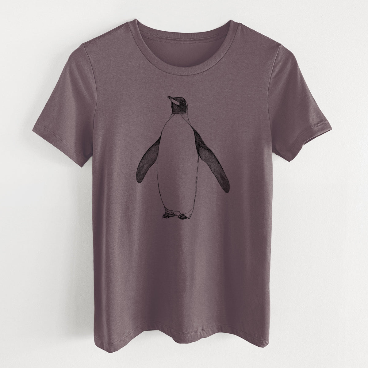 Emperor Penguin - Aptenodytes forsteri - Women's Lightweight Relaxed Fit 100% Cotton Crewneck