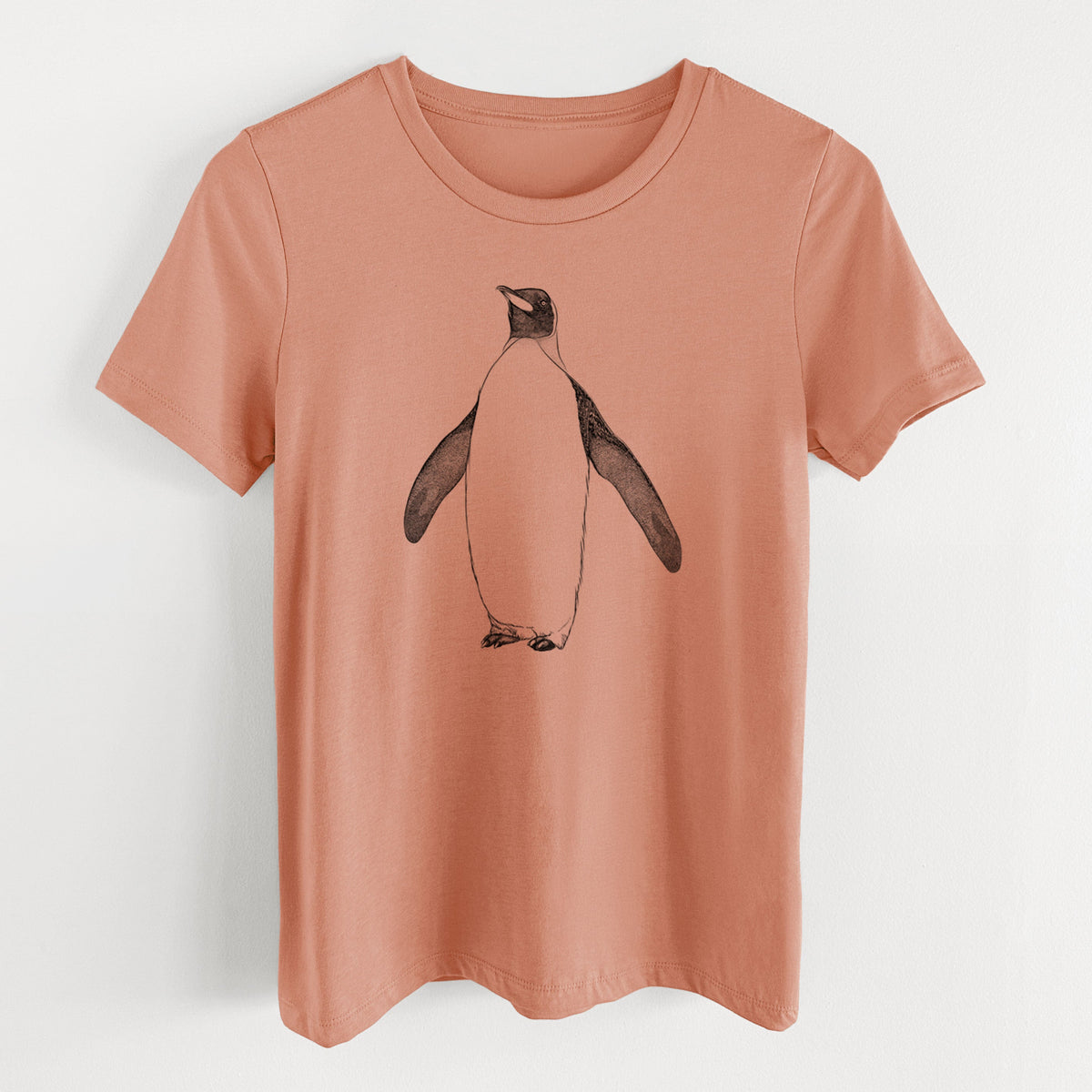 Emperor Penguin - Aptenodytes forsteri - Women's Lightweight Relaxed Fit 100% Cotton Crewneck