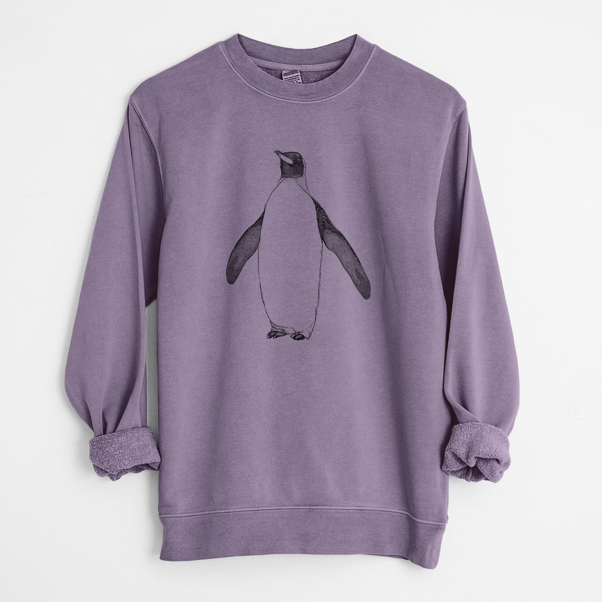 Emperor Penguin - Aptenodytes forsteri - Unisex Pigment Dyed Crew Sweatshirt