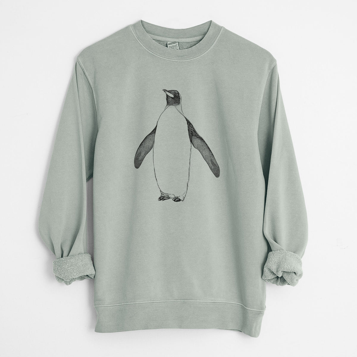 Emperor Penguin - Aptenodytes forsteri - Unisex Pigment Dyed Crew Sweatshirt