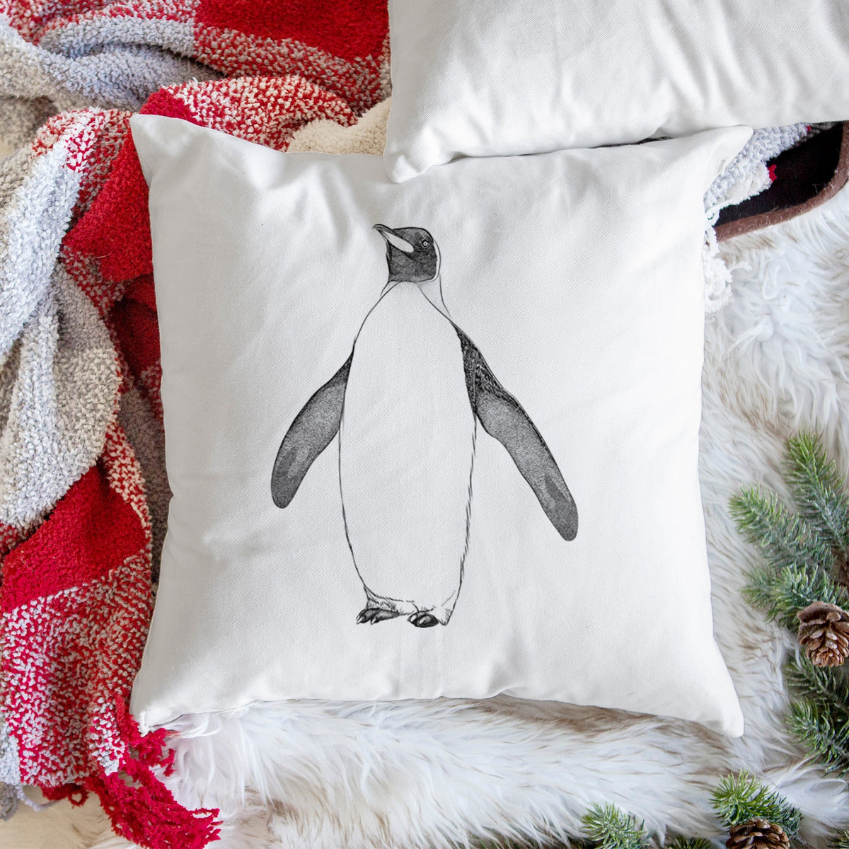Emperor Penguin - Aptenodytes forsteri - Throw Pillow Cover