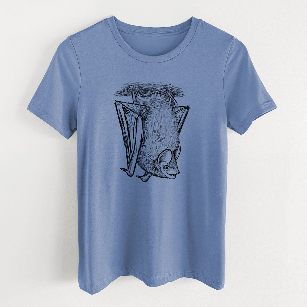Eptesicus fuscus - Big Brown Bat - Women's Lightweight Relaxed Fit 100% Cotton Crewneck