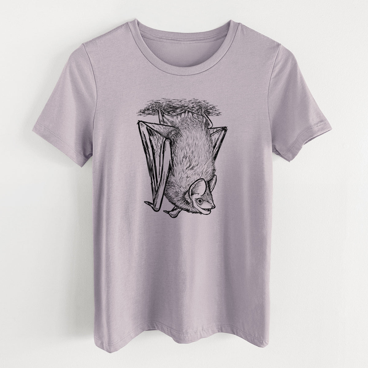 Eptesicus fuscus - Big Brown Bat - Women's Lightweight Relaxed Fit 100% Cotton Crewneck