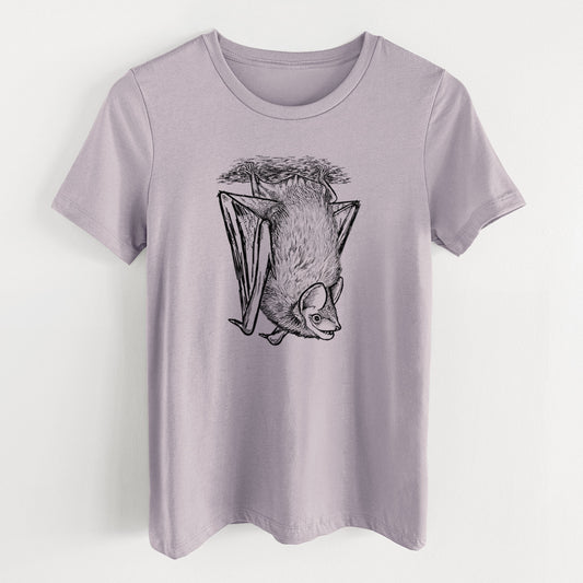 Eptesicus fuscus - Big Brown Bat - Women's Lightweight Relaxed Fit 100% Cotton Crewneck