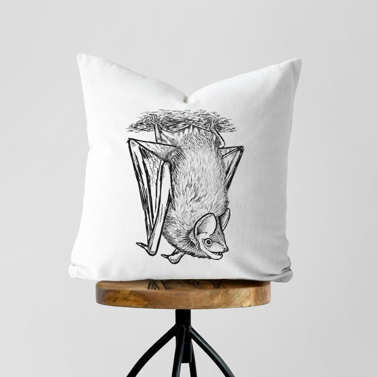 Eptesicus fuscus - Big Brown Bat - Throw Pillow Cover