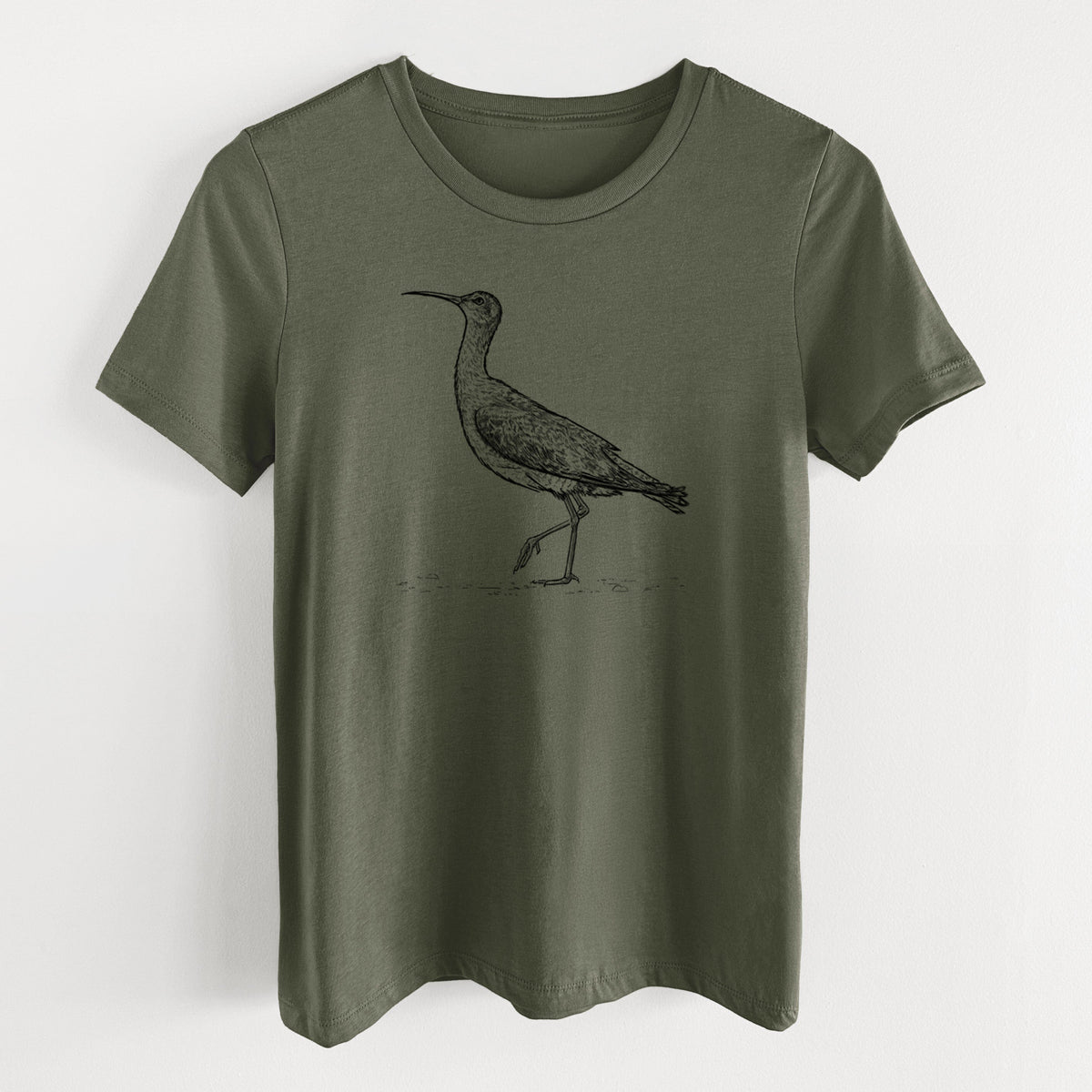 Eskimo Curlew - Numenius borealis - Women's Lightweight Relaxed Fit 100% Cotton Crewneck