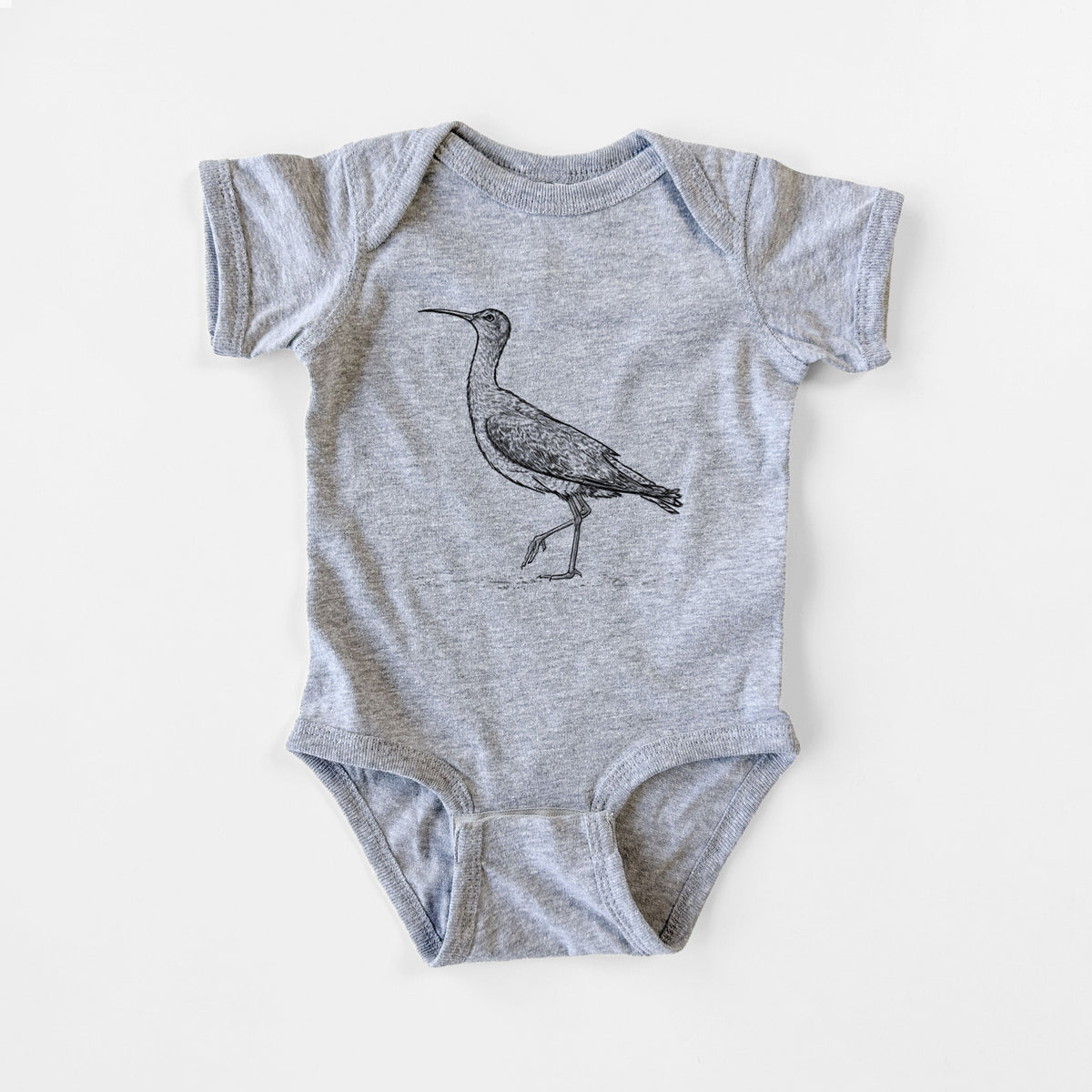 Eskimo Curlew - Numenius borealis - Baby Fine Jersey Bodysuit