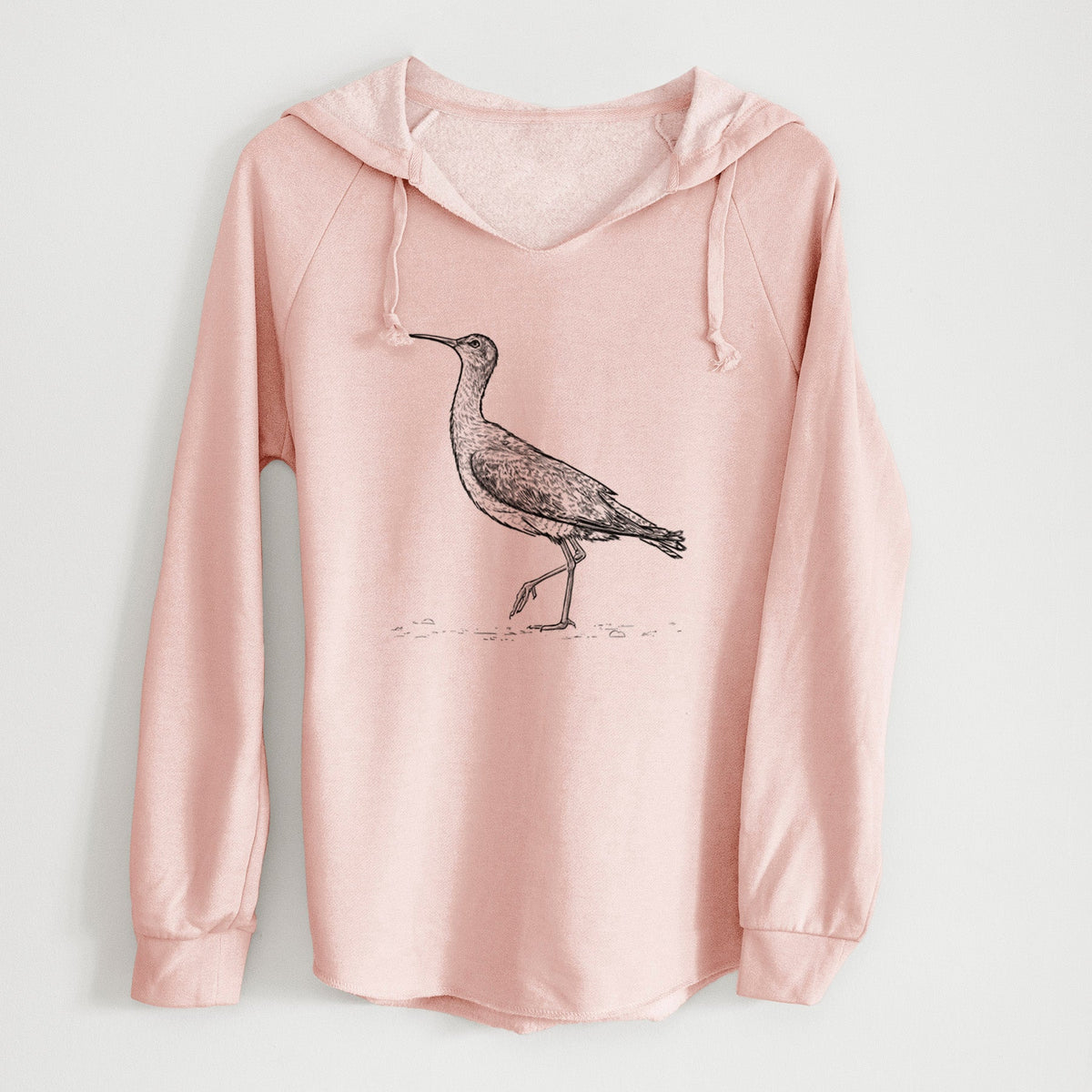 Eskimo Curlew - Numenius borealis - Cali Wave Hooded Sweatshirt