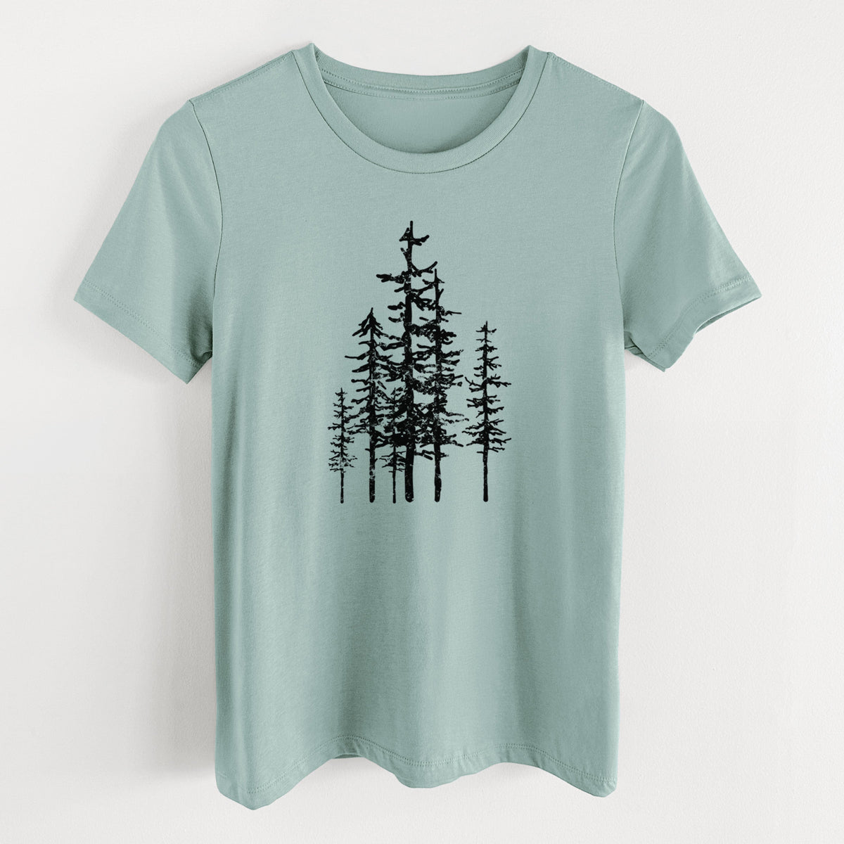 Evergreen Trees - Women's Lightweight Relaxed Fit 100% Cotton Crewneck