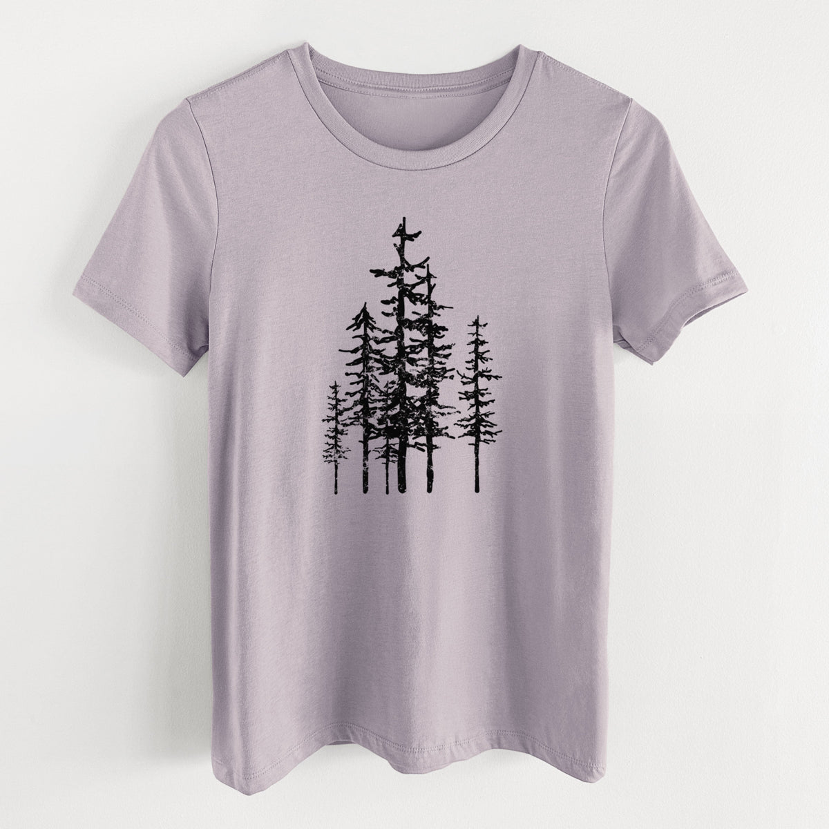 Evergreen Trees - Women's Lightweight Relaxed Fit 100% Cotton Crewneck