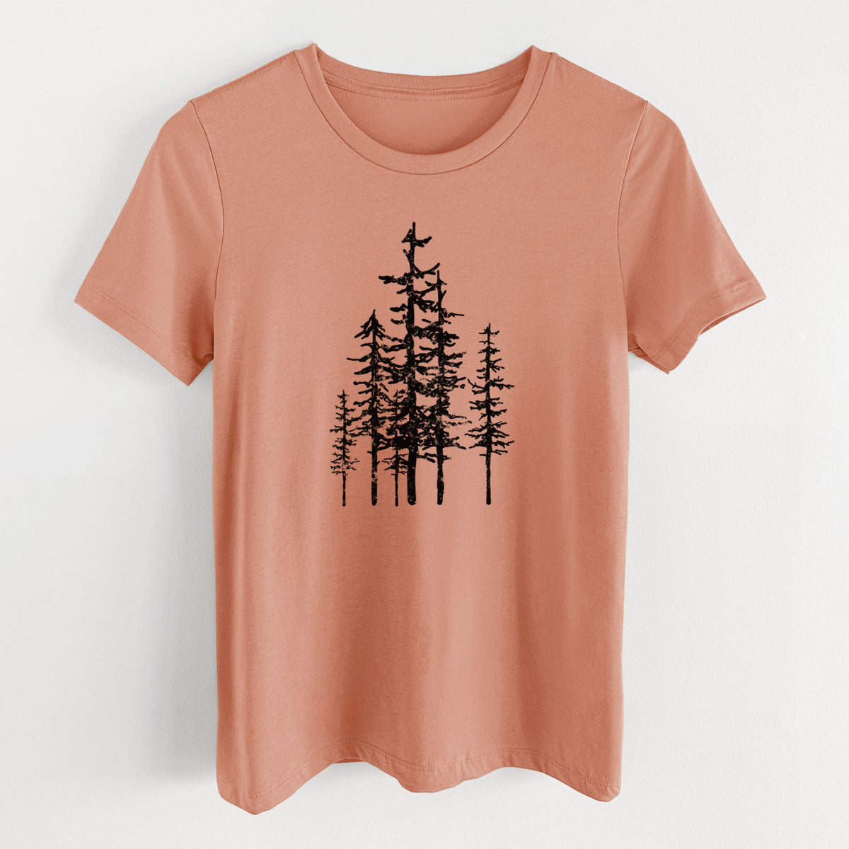 Evergreen Trees - Women's Lightweight Relaxed Fit 100% Cotton Crewneck