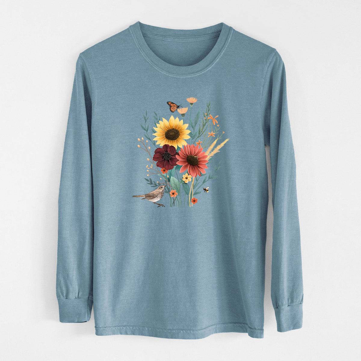 Fall Bouquet - Unisex Comfort Colors 100% Cotton Long Sleeve