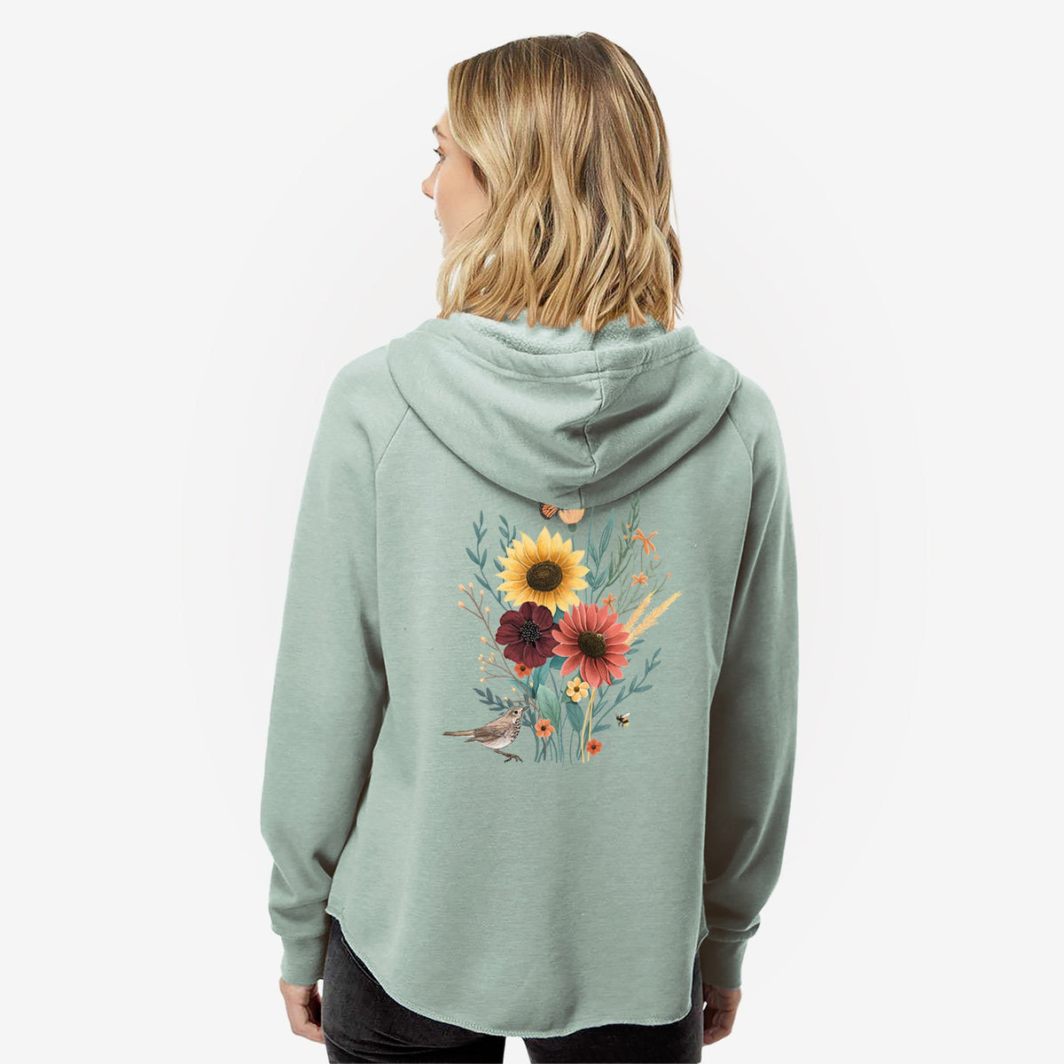 FallBouquet - Women's Cali Wave Zip-Up Sweatshirt