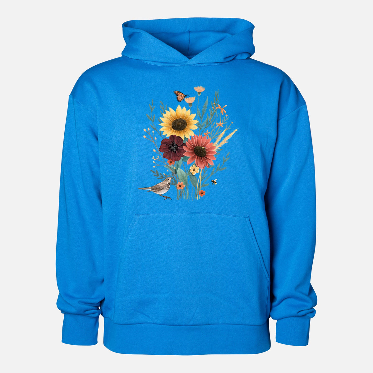 Fall Bouquet  - Statement Midweight Hoodie