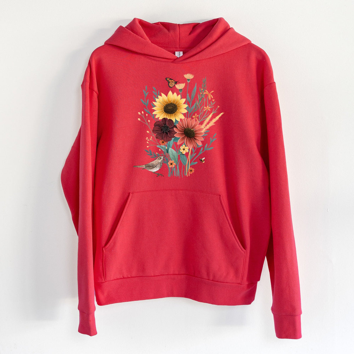 Fall Bouquet  - Statement Midweight Hoodie