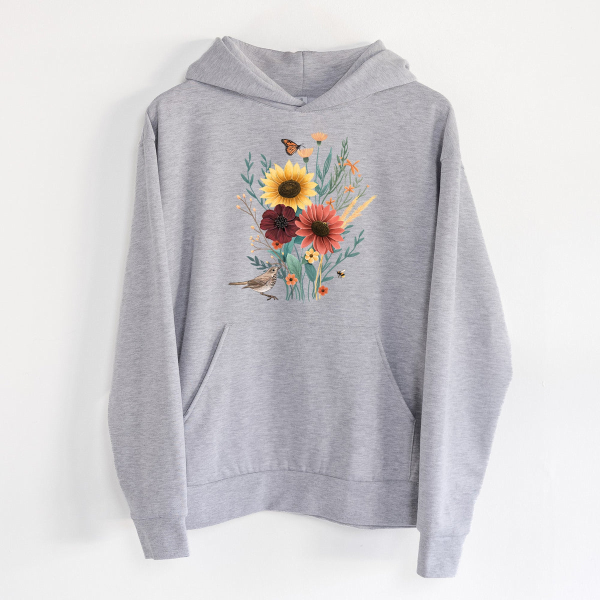 Fall Bouquet  - Statement Midweight Hoodie