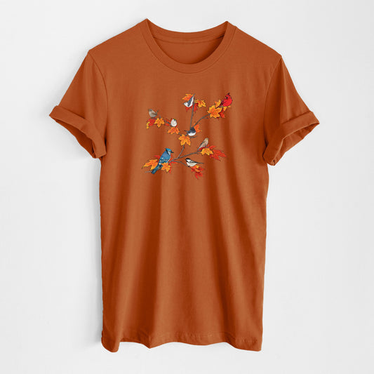 Autumn Backyard Birds - Lightweight 100% Cotton Unisex Crewneck