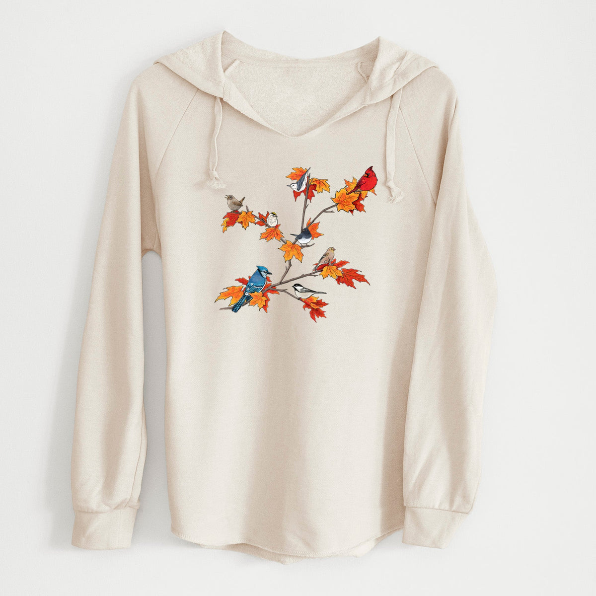 Autumn Backyard Birds - Cali Wave Hooded Sweatshirt