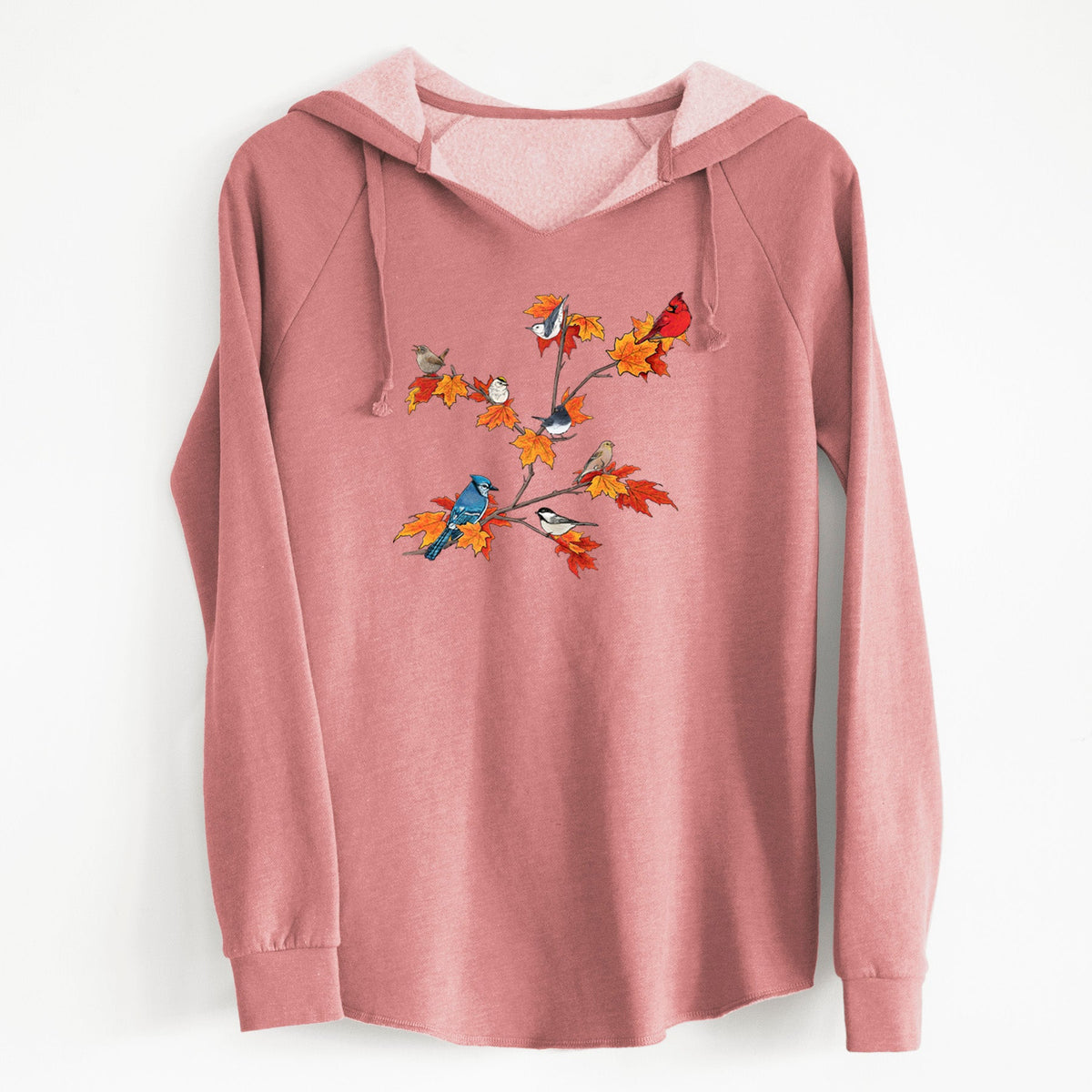 Autumn Backyard Birds - Cali Wave Hooded Sweatshirt