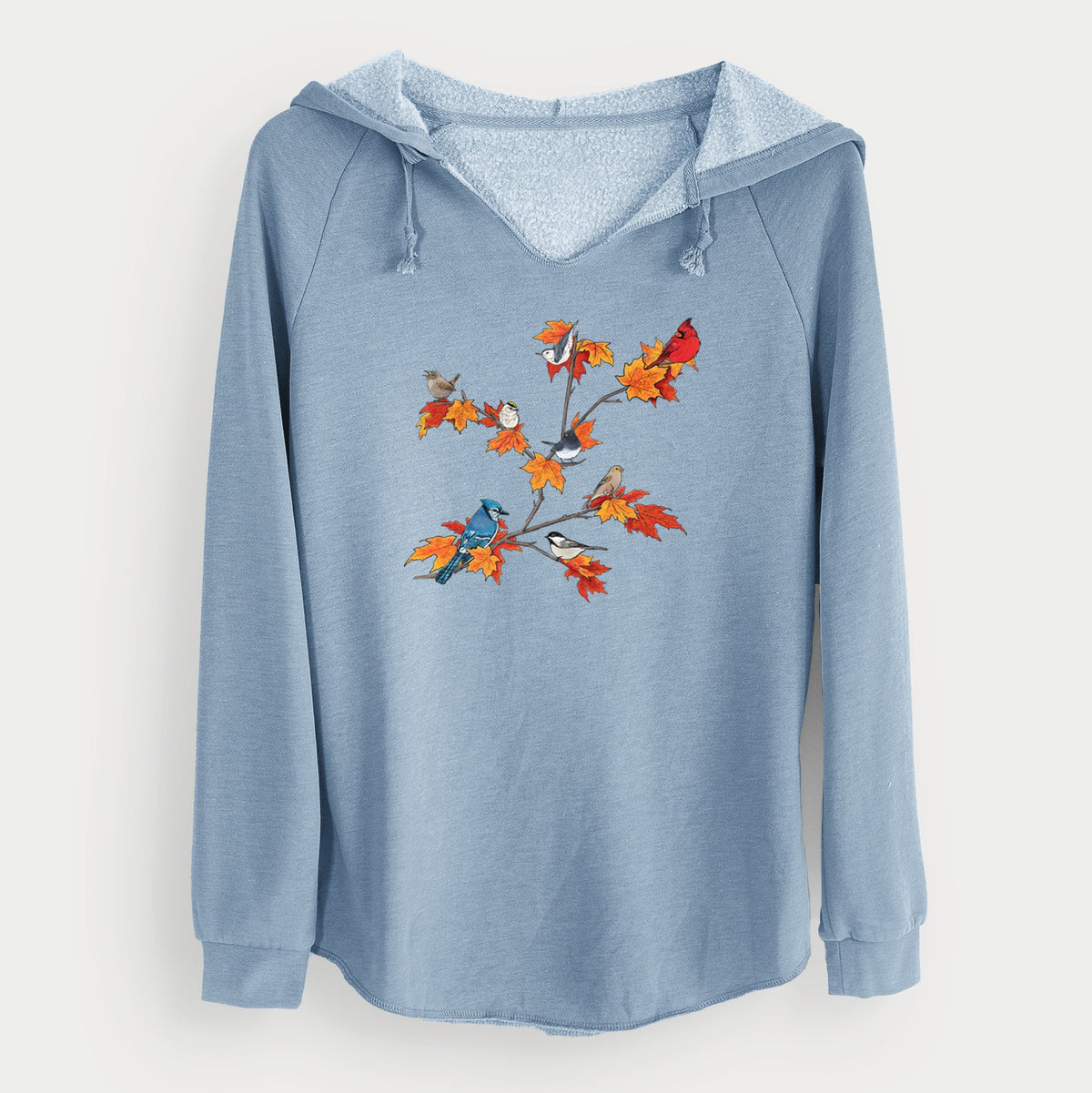 Autumn Backyard Birds - Cali Wave Hooded Sweatshirt