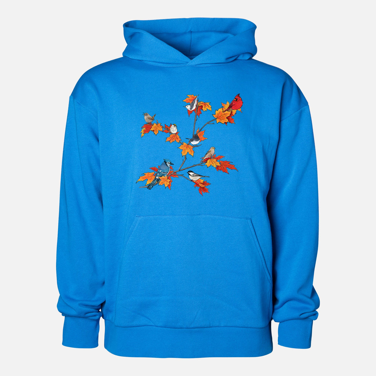 Autumn Backyard Birds  - Statement Midweight Hoodie