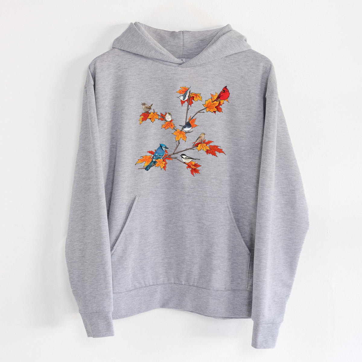 Autumn Backyard Birds  - Statement Midweight Hoodie