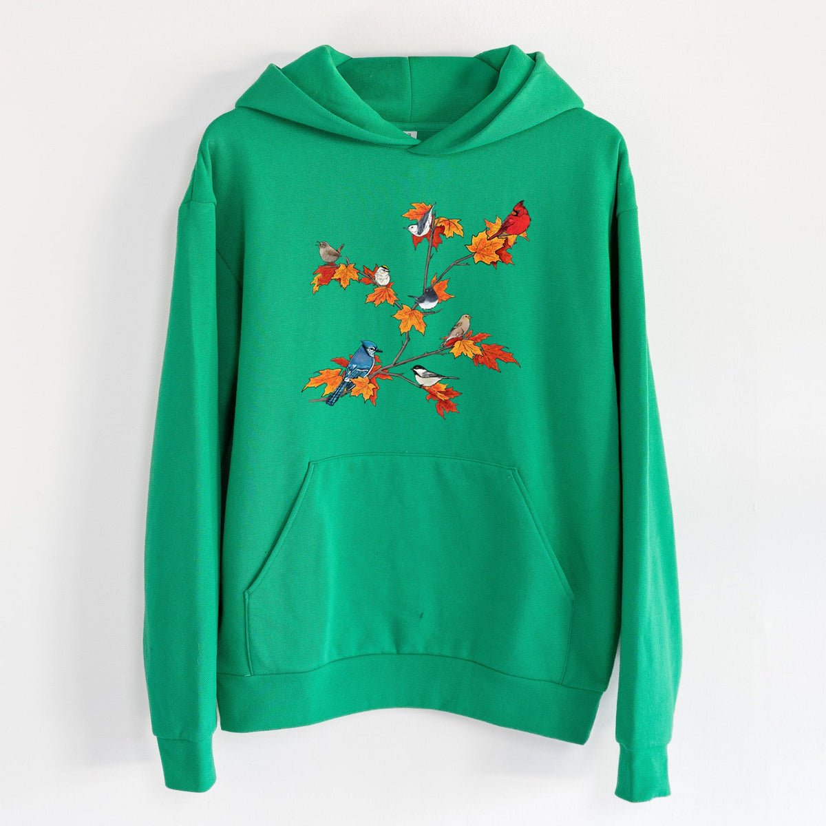 Autumn Backyard Birds  - Statement Midweight Hoodie