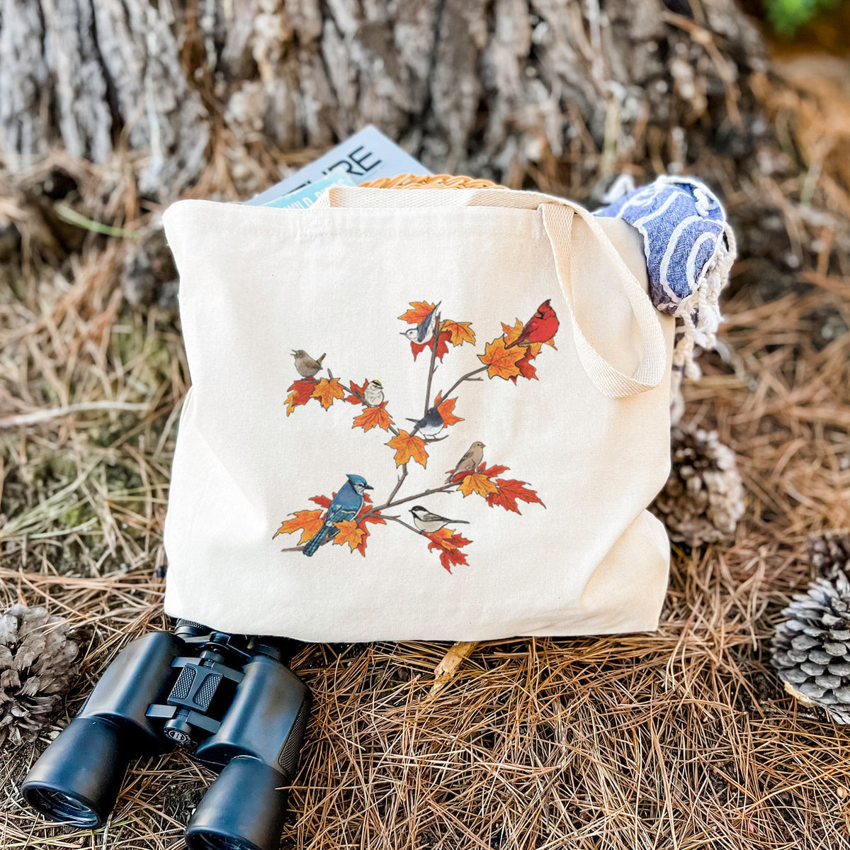 Autumn Backyard Birds - Tote Bag