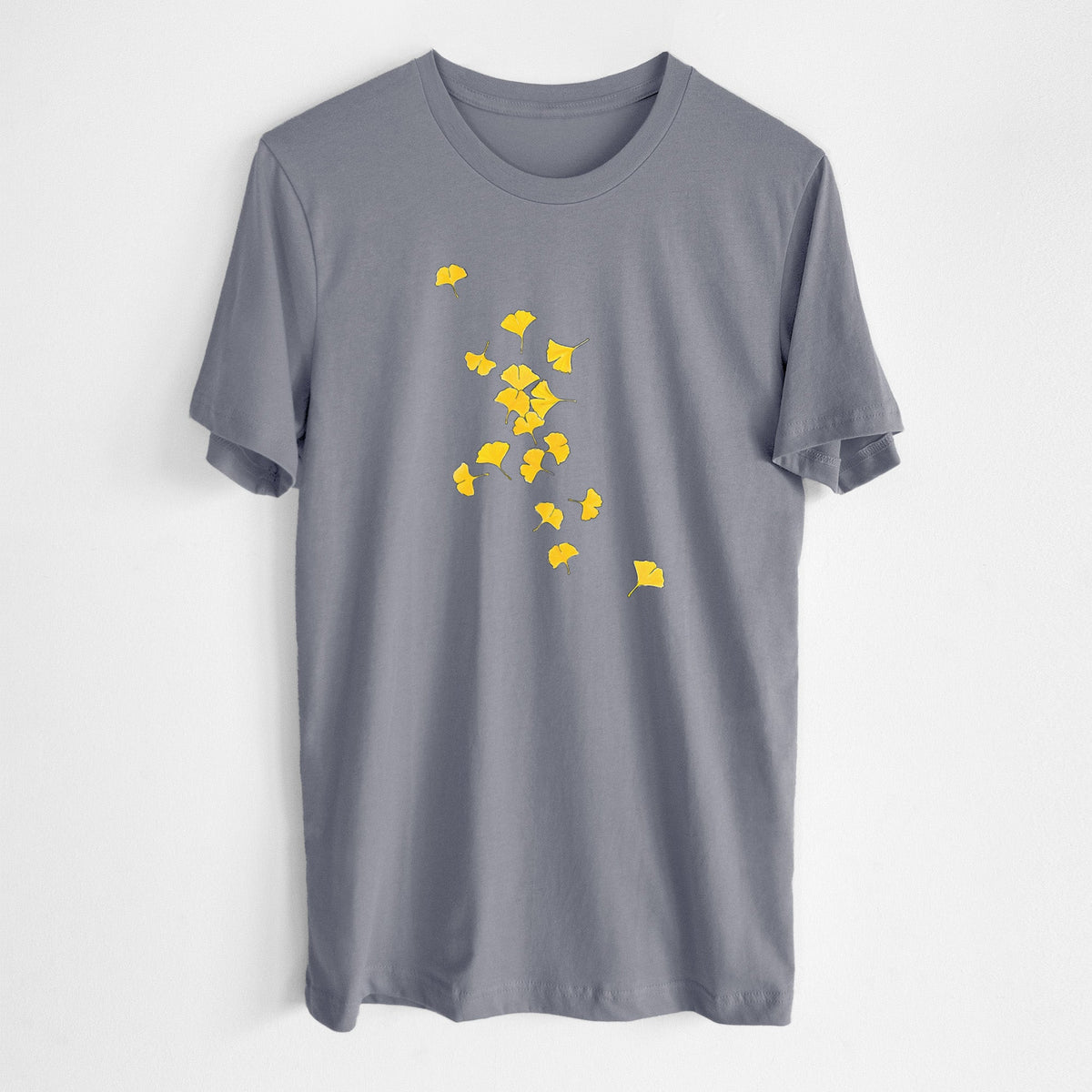 Falling Ginkgo Leaves - Lightweight 100% Cotton Unisex Crewneck