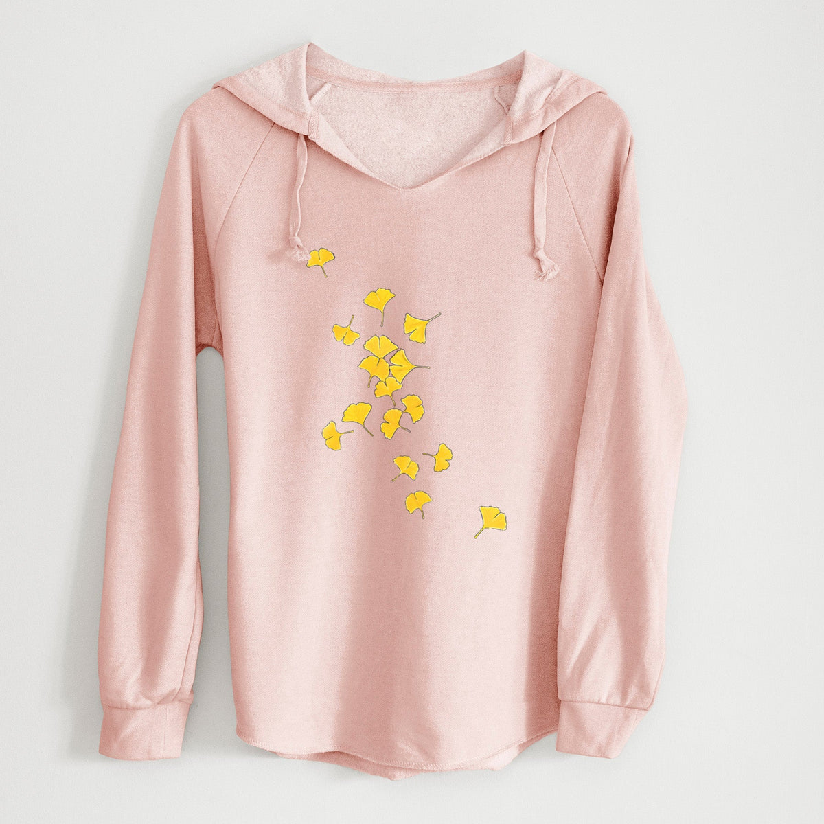 Falling Ginkgo Leaves - Cali Wave Hooded Sweatshirt